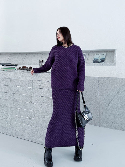 Diagonal Knit Texture Series